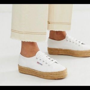 Superga White espadrille size 7.5/38